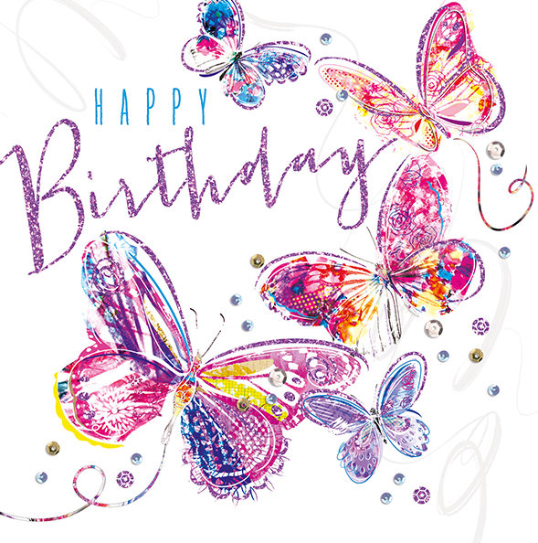 Birthday Card – Butterflies | Oak Tree Homes Trust